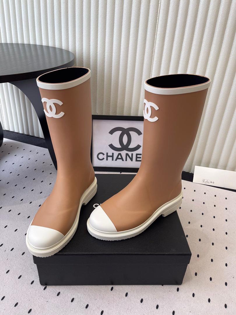 Viral Rubber Boots Caramel