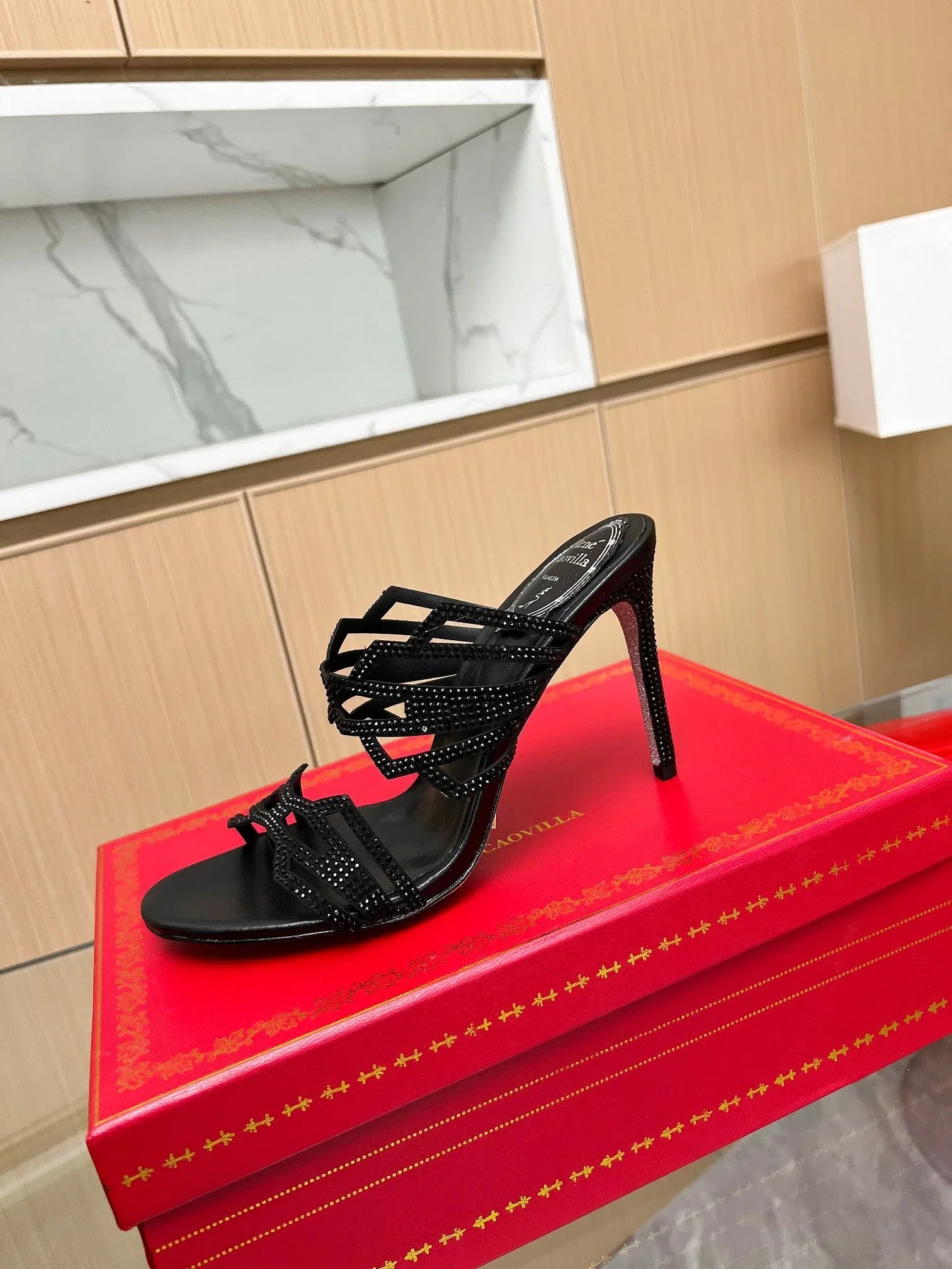 Crystal Diamond High Heels