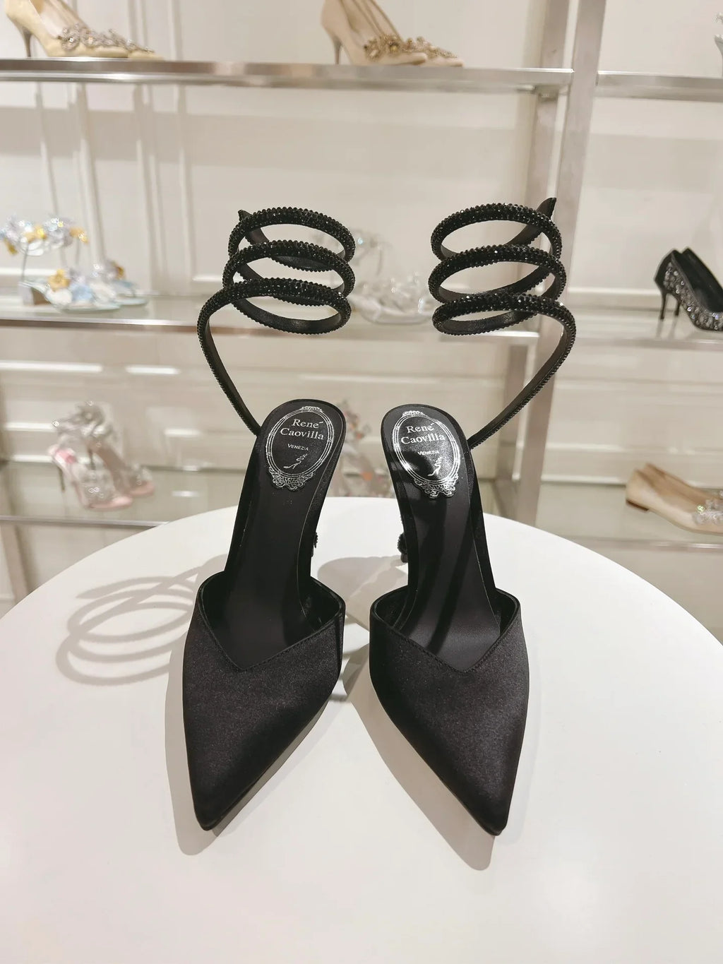 Cleo Snake-Design Heels